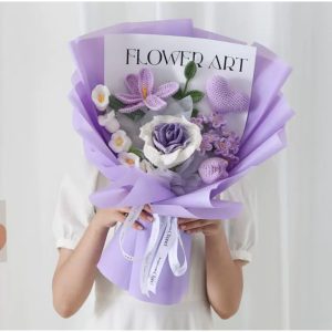 Bó hoa hồng mix trái tim