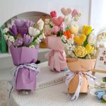 bó hoa len handmade mix