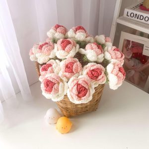 hoa hồng len handmade